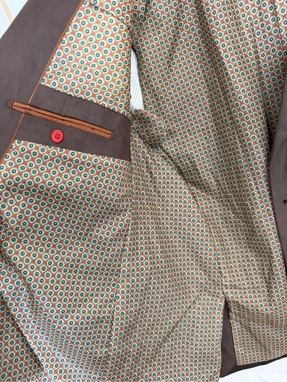 Daniel Hechter Brown Suede-Style Men's Blazer
